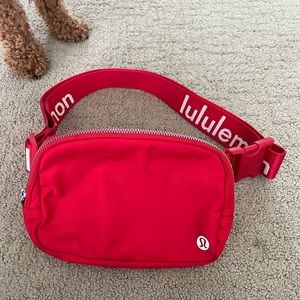 Lululemon red belt bag